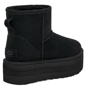 Authentic New UGG Classic Mini Platform - BLACK - Size 5 - Best Seller NWT